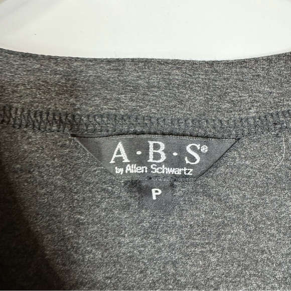 ABS by Allen Schwartz Front Zip Long Sleeve Top Size Small Petite - Picture 3 of 5
